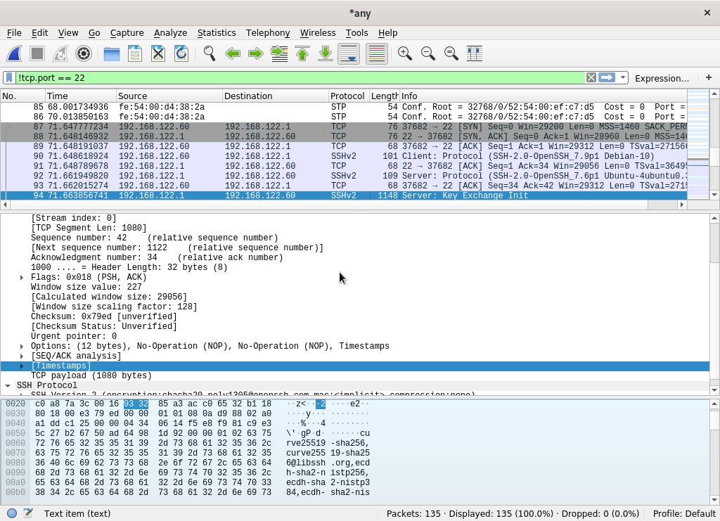 تحلیلگر ترافیک شبکه wireshark