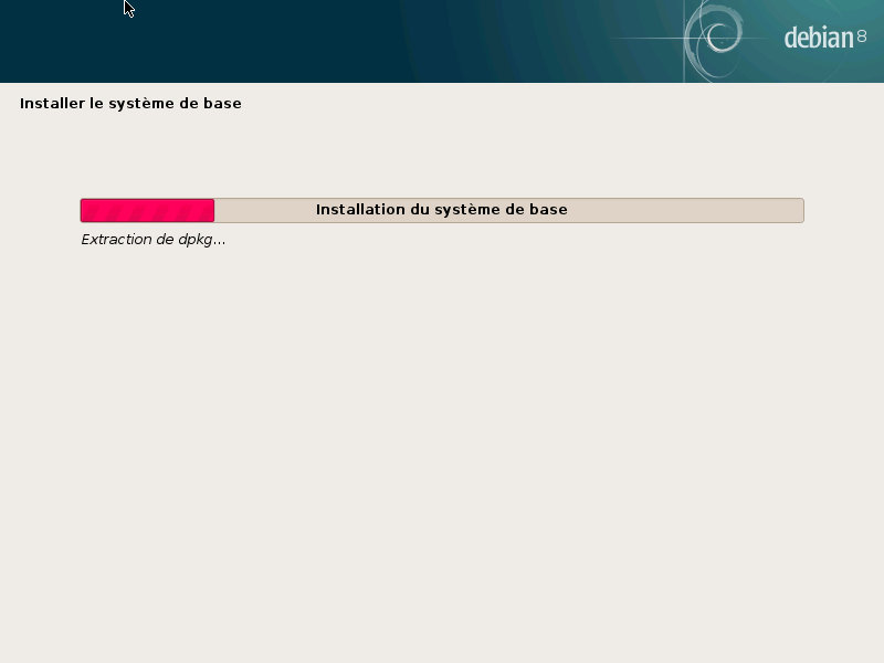 Installation du système de base